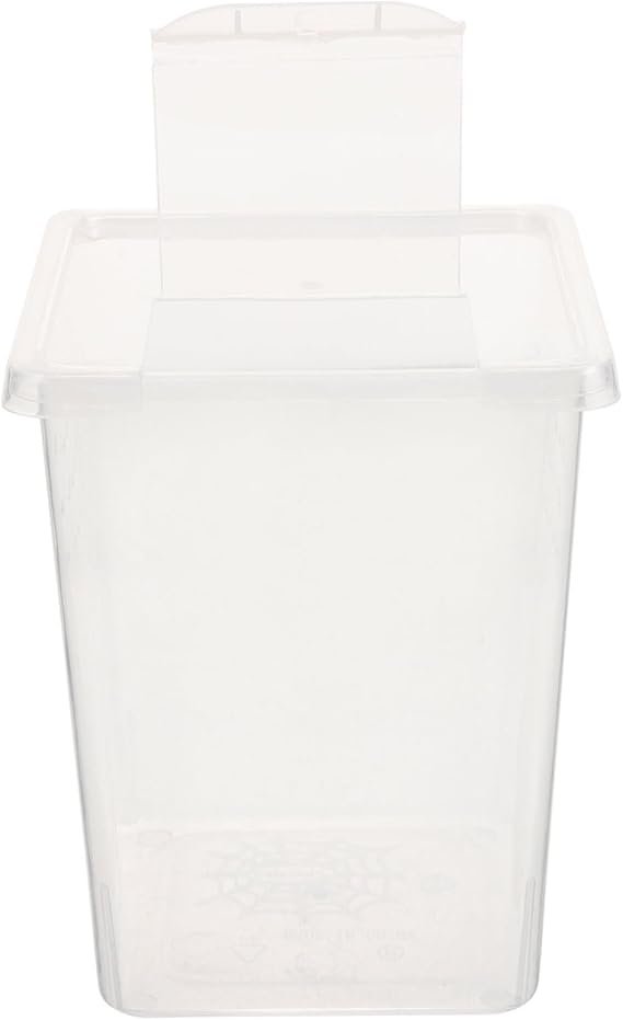 WOONEKY Habitat Box Creative Practical Bin for Reptiles and Insect Enclosure for Corn Snakes Frogs and Geckos Clear Design for Easy Observation