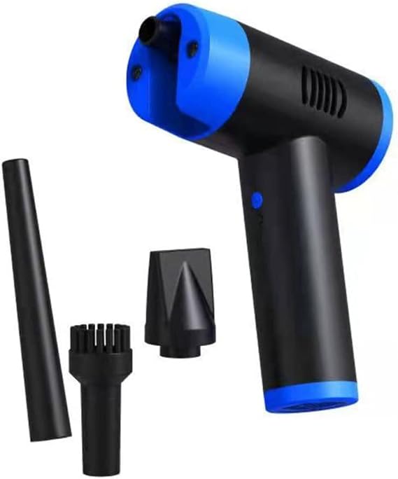 Compressed Air Duster, Cordless Handheld Portable Rechargeable Electric Air Duster, for Computer Keyboard Electronics Cleaning - Multi-Use Electric Air Duster