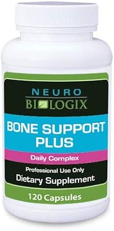 Neurobiologix Bone Support Plus, Calcium, Magnesium, Vitamin D3 K2 and Boron, Calcium Supplements for Women & Men, Supports Bone Strength & Mineral Absorption, Gluten Free, 120 Vegetarian Capsules