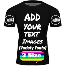Design Your Own Compression Trainning Top Front &Back &Sleeve Add Your Text