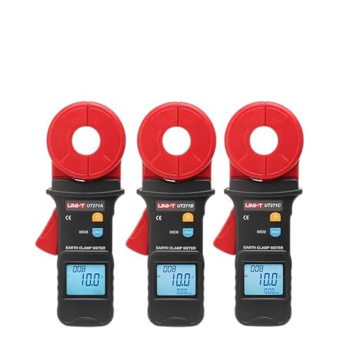UNI-T UT271A UT271B UT271C Ground Resistance Tester Clamp Ammeter AC Leakage Current Clamp Meter Data StorageUT271C