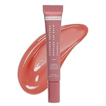 Tinted Lip Balm - Hazel | 1% Vitamin E, 2% Squalane & Peptides | Brightening Lip Balm for Dark Lips | 24h Moisturization & Hydration for Dry & Chapped Lips - 10 g, Brown
