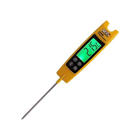 UEi PDT655 Differential Temperature Folding Pocket Thermometer, HVAC Digital Thermometer with Backlit Display and Magnetic Mount, Measures -58 to 572F