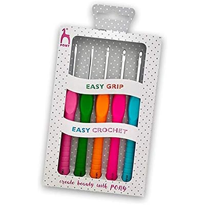 Comfort Grip Crochet Hook Set by Pony