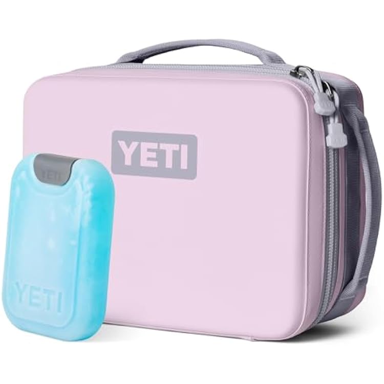 YETI Daytrip 5L Insulated Soft Cooler Lunch Box, Cherry Blossom and Small ICE Sheet Refreezable Reusable Cooler Ice Pack