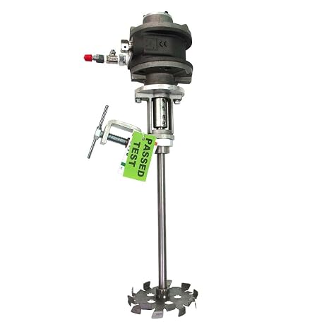 COSMOSTAR M0706 5 Gallon Clamp Mount Pneumatic Agitator Pail Mixer 5 Gallon | AM6 Vane Type Motor (5-Gallon)