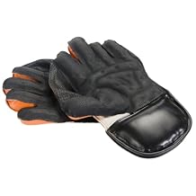 N A Sports Wicket Keeping Gloves | Lightweight Leather with High-Density Foam Padding | Embossed Fingertips & Large Catching Area | Towel Lining for Comfort | Ideal for Matches & Practice.