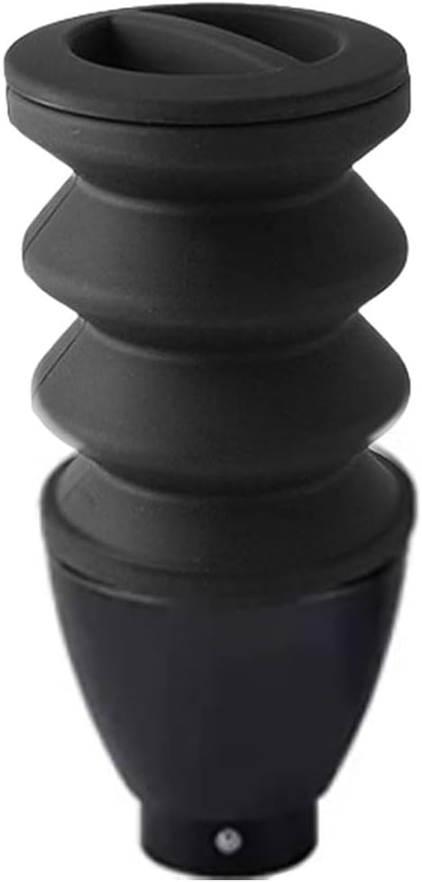 Single Dose Coffee Bean Grinder for Hopper with Bellows Designed to Deliver Consistent Coffee Grounds and Easy Removal (Black)