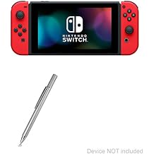 BoxWave Stylus Pen Compatible with Nintendo Switch - FineTouch Capacitive Stylus, Super Precise Stylus Pen - Metallic Silver