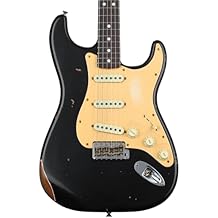 Fender Custom Shop Limited-edition Roasted "Big Head" Stratocaster Relic Electric Guitar - Aged Black