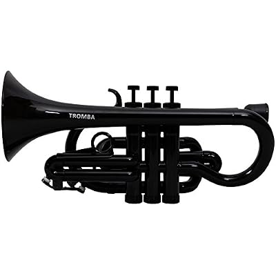 Tromba Pro Professional Plastic Bb Cornet, Black