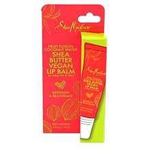 Shea Moisture Lip Balm Fruit Fusion & Coconut Water 0.5 Ounce (15ml) (3 Pack)