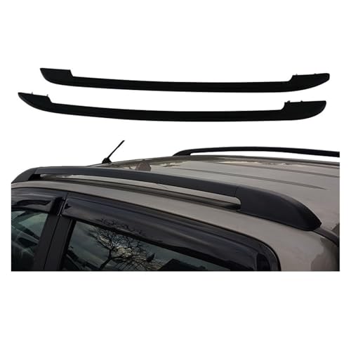 Black Car Roof Rails Rack Carrier Bars Compatible For Ford Ranger Wildtrack 2012 2013 2014 2015 2016 2017 2018 2019 T6 T7 Double Cabin(Silver (sticky))