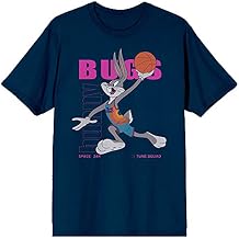 Space Jam 2: A New Legacy Bugs Bunny Slam Dunk Blue Men's Short Sleeve T-Shirt