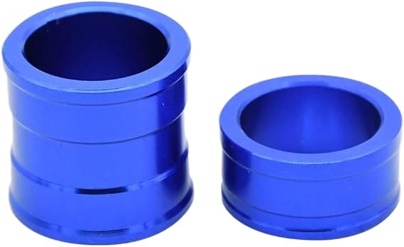 Motorcycle Wheel Hub Spacers Bushings Compatible With CR125R CR250R CRF250R CRF250X CRF250RX CRF450R CRF450X CRF450RX Front Rear Wheel Fitment(Blue Front)