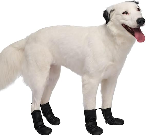 Canada Pooch Waterproof Boots - Dog Boots & Paw Protectors with Anti Slip Rubber | Easy On Waterproof Boots for Dogs with Velcro Strap, Great for Dogs