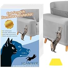 Cat Scratch Furniture Protector 12 Pack Cat Anti-Scratch Deterrent Tapes, Premium Couch Protector with Strong Stickiness