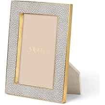 AERIN 4x6 Classic Shagreen Frame - Dove