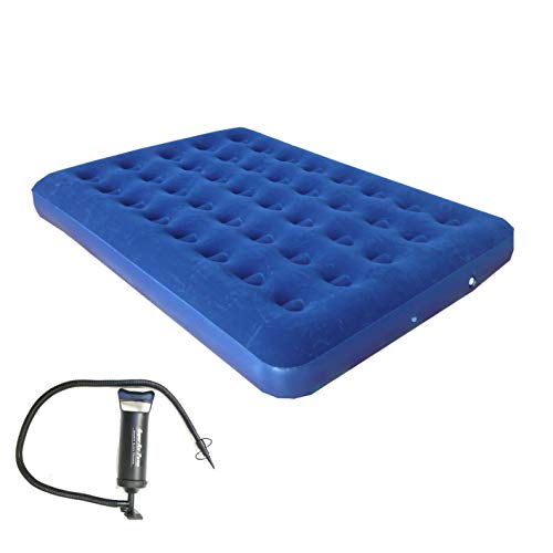 Zaltana Double Size Air Mattress with Double Action Hand Pump Combo AMDAP3