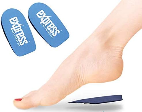 Xpress Orthopaedic® - Medically Approved Adjustable Heel Raise Shoe Inserts - Offers 15-3mm Heel Lift - 2 Units MID DensityNavy, Large - Shoe:UK 9-12  EU 42-46