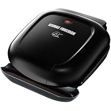 George Foreman GR0040B 2-Serving Classic Electric Plate Grill, Black