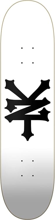 Zoo York Skateboards OG 95 Crackerjack White/Black Skateboard Deck - 8.37" x 32"