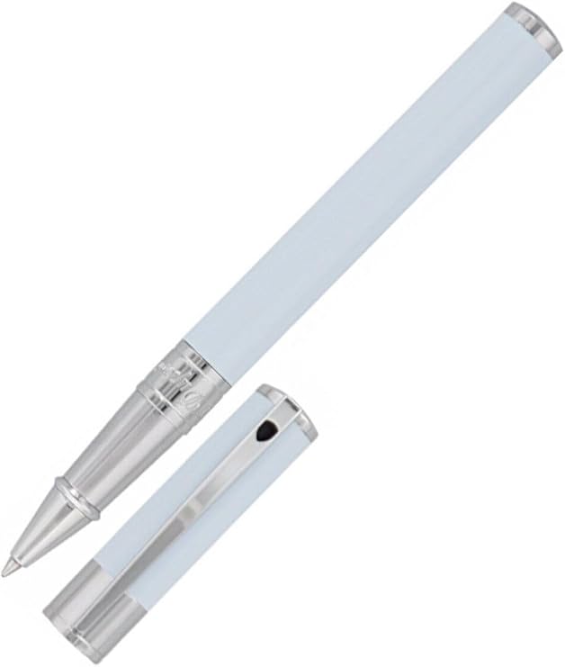 S.T. Dupont D-Initial Rollerball Pen Blue/Chrome