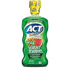 ACT Kids Anticavity Fluoride Rinse, Wild Watermelon, 16.9 Ounce (Pack of 2)
