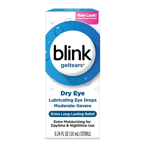blink Gel Tears Lubricating Eye Drops 10 mL Pack of 5