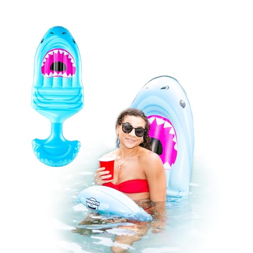 BigMouth Saddle Style Pool Floatie, Inflatable Ride-On Seat - Straddle, Sit, Then Float