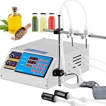 3-3000ml Liquid Filling Machine, Double Head Bottle Filler Machine Fully Digital Control Diaphragm Pump for Juice Cosmetic Essence Oil
