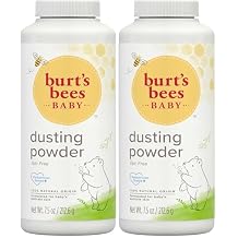 Burt's Bees Baby Dusting Powder,100% Natural Origin Baby Powder Talc-Free,7.5 oz. Bottle,(Pack of 2)