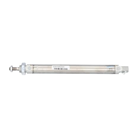 FESTO DSNU-25-200-PPV-A 0.125 INCH NPT Ports, 0.9843 INCH BORE, 10 BAR MAX Pressure,20 to 80 Degrees C, 7.8740 Stroke, Double Acting, DSNU Series, M10X1.25 Piston Rod Thread, Standard Cylinder