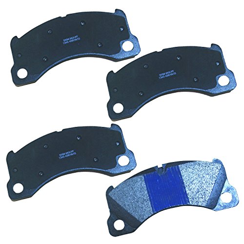 Bendix Premium SBM1349 Semi-Metallic Front Brake Pads for Porsche Cayenne 2010-2009, Macan 2017-2015, Panamera 2012-2010, Taycan 2023-2021, Volkswagen Touareg 2015-2011