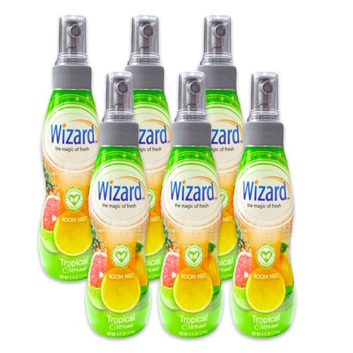 Wizard The Magic Of Fresh Room Mist 7.5Oz Package May Vary Pack of Tropical Citrus, 6