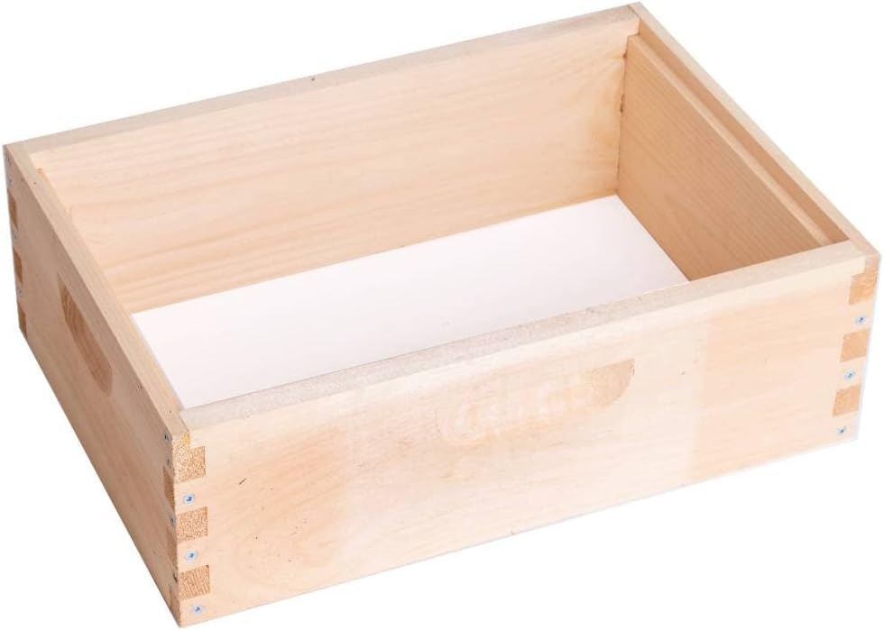 Lehmans Stoney Acres Beekeeping Beehive Box, 8 Frame Medium Assembled Super or Brood Honeybee Hive Box, Amish Made