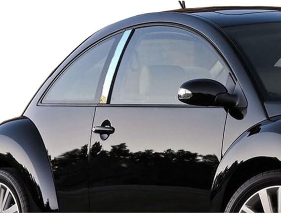 Polished Pillar Post Trim fits Volkswagen Beetle 2000-2010 2DR [2pcs]