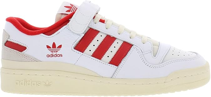 adidas Forum 84 Low Mens Shoes Size 13, Color: Footwear White/Vivid Red/Cream White