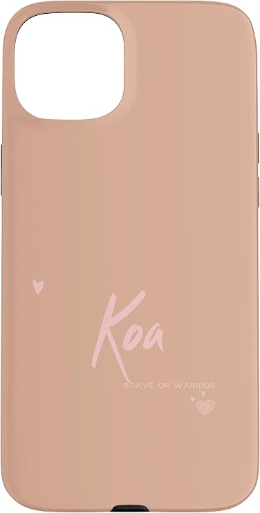 Koa meaning "Brave or Warrior" Case for iPhone 15 Plus