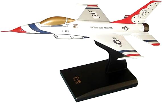 F16 Falcon Thunderbirds 1/32 Scale Mahogany Wood Model Precision USAF