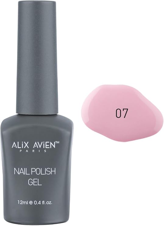 ALIX AVIEN Uv Kalıcı Şeker Pembe Jel Oje 07 - Gel Polish - 12 ml