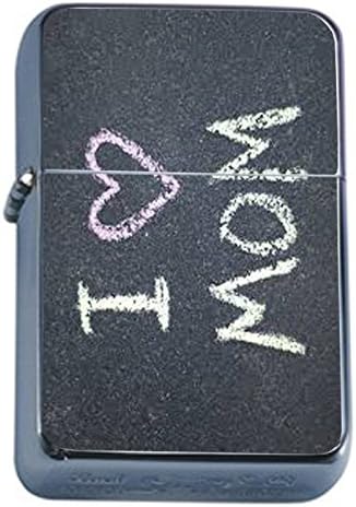 Mothers Day Flip Top Oil Lighter D10 Honoring Mom Flowers Hearts