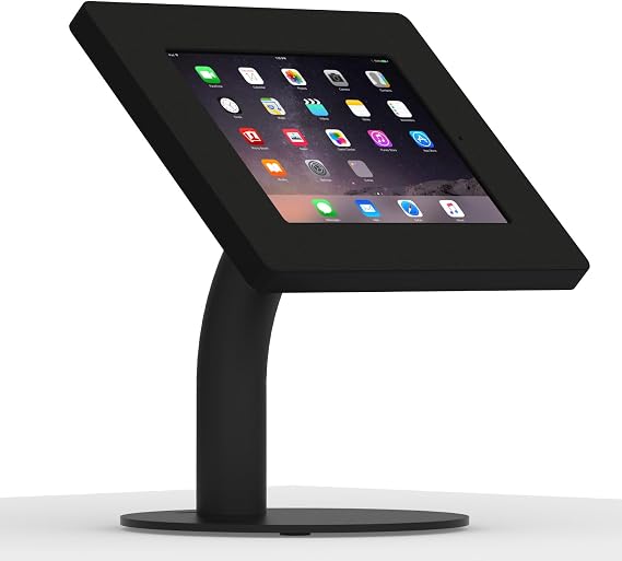 VidaMount Black Home Button Covered Enclosure and Portable Fixed Stand [Bundle] Compatible with iPad 2/3/4