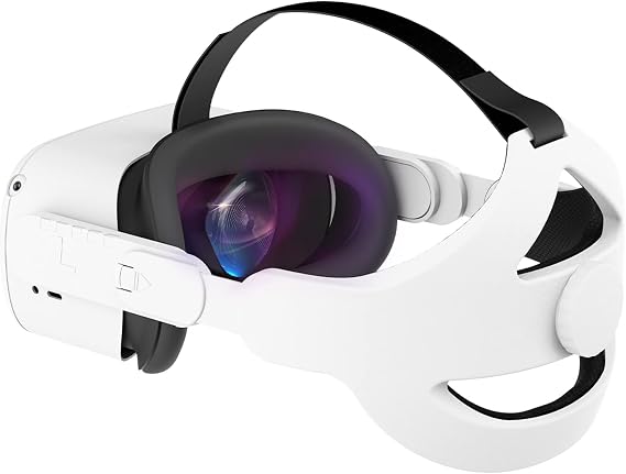 Adjustable Head Strap Compatible with Quest 2 VR Headset, Elite Strap Replacement for Enhanced Support and Comfort VR