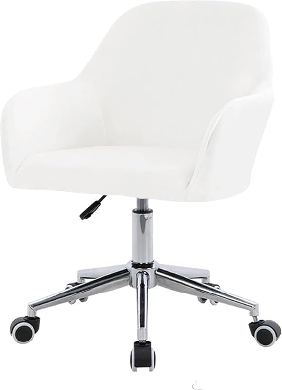 Velvet Office Chair Slipcover with Arms,Cover Chair For Vanity,Modern Office Computer Chair Protector,Stretch Wingback Dining Chair Cover Protector for Home Kitchen Living Room