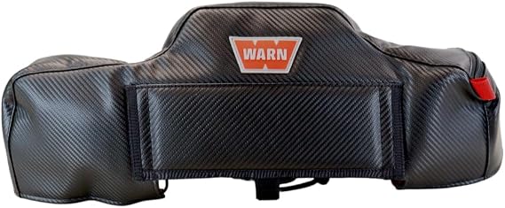 WARN 107765 Winch Cover for WARN VR and VR EVO Series Winches Premium, Durable Black Protective Cover for Weather, UV, and Trail Damage