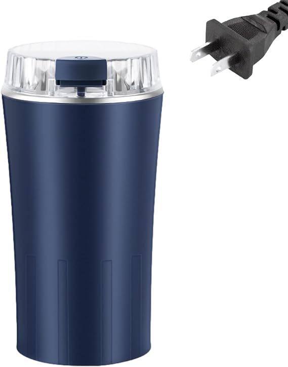 Electric Grinder for Kitchen, Small Kitchen Grinder 300W Food Processor Electric Coffee Mill Grain with Clear Lid - Multiuse Easy to Install One Touch Operated Kitchen Grinder for Coffee Beans | Install ワンタッチ操作 コーヒー豆・バニラ・ナッツ用キッチングラインダー, Easily Use, Versatiles | Multipurpose Outdoor Indoor Utility Elegant Sturdy