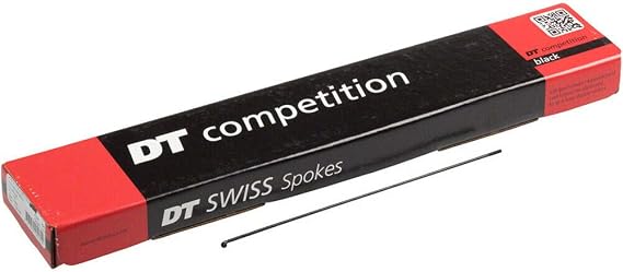 DT Swiss Competition Spoke: 2.0/1.8/2.0mm, 189mm, J-Bend, Black, Box of 100