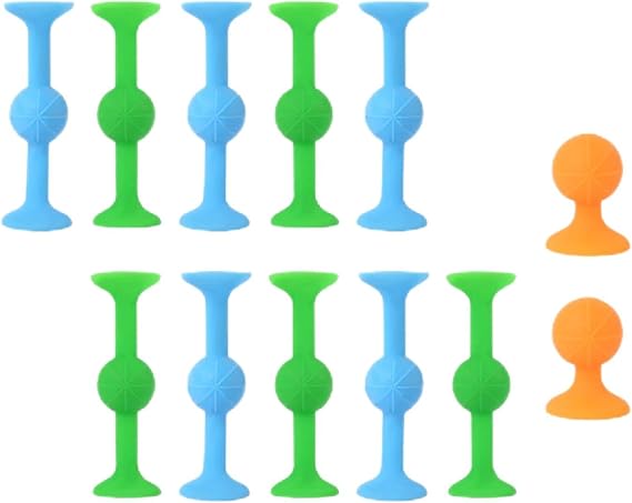 12pcs Suction Cup Dart CHUNLINLAODA Sucker Toys Pop Darts Sensory Sticks for Release Stress Dart Toy Soft Silicone Suction Sticky Darts Throwing Toys Family Interactive Games (Multicolor 12)