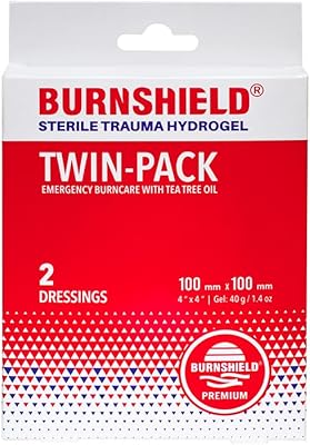 Burnshield Burn Care and First Aid Hydrogel Dressing, 2 Count